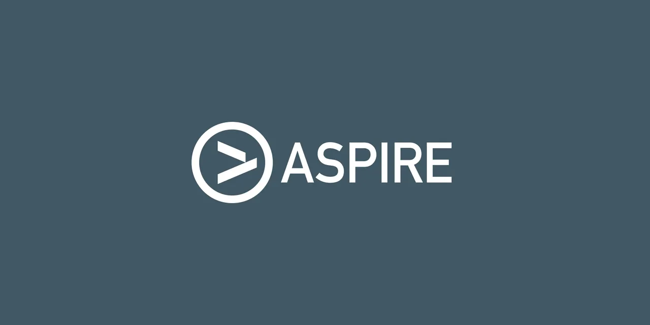 Aspire Multi-family Office logo horizontal lockup in white on a dark blue background